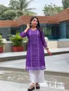 Manu Georgette Chikankari Work Kurti Wholesale Suppliers In Mumbai